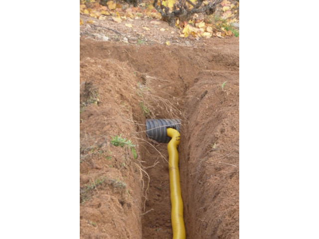 Branchement du drainage &agrave; la canalisation existante